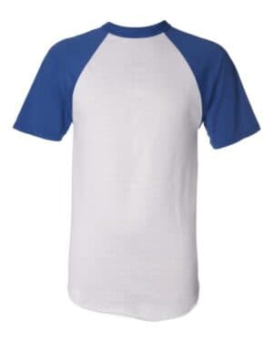 WHITE/ ROYAL Augusta sportswear 423 short sleeve baseball jersey