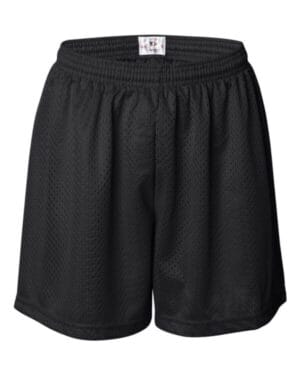 BLACK Badger 7216 women's pro mesh 5 shorts with solid liner