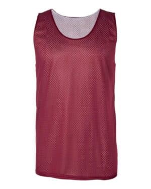 CARDINAL/ WHITE Badger 8529 pro mesh reversible tank top