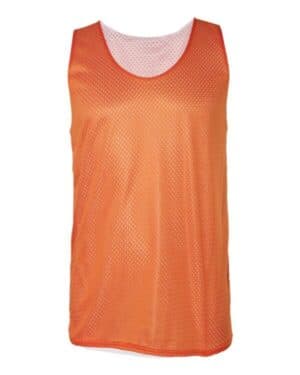 BURNT ORANGE WHITE Badger 8529 pro mesh reversible tank top