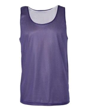 PURPLE/ WHITE Badger 8529 pro mesh reversible tank top