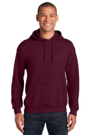 MAROON 18500 gildan-heavy blend hooded sweatshirt
