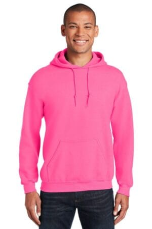 SAFETY PINK 18500 gildan-heavy blend hooded sweatshirt