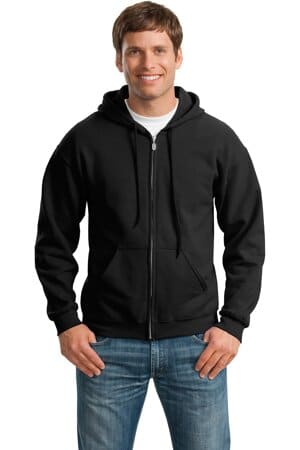 BLACK 18600 gildan-heavy blend full-zip hooded sweatshirt
