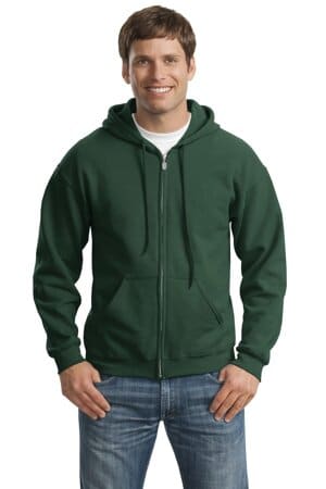 FOREST GREEN 18600 gildan-heavy blend full-zip hooded sweatshirt