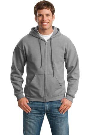 SPORT GREY 18600 gildan-heavy blend full-zip hooded sweatshirt