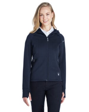 FRNTIER/ REF GRY 187331 ladies' hayer full-zip hooded fleece jacket