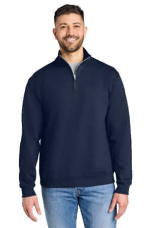 NAVY 18810 gildan heavy blend 1/4-zip sweatshirt
