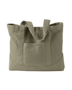 KHAKI GREEN Authentic pigment 1904 pigment-dyed large canvas tote