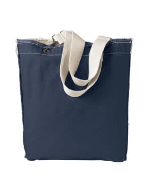 DEEP NAVY Authentic pigment 1906 direct-dyed raw-edge tote