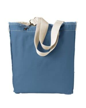 Authentic pigment 1906 direct-dyed raw-edge tote
