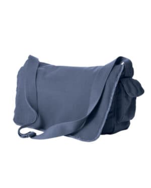 DENIM Authentic pigment 1908 pigment-dyed raw-edge messenger bag