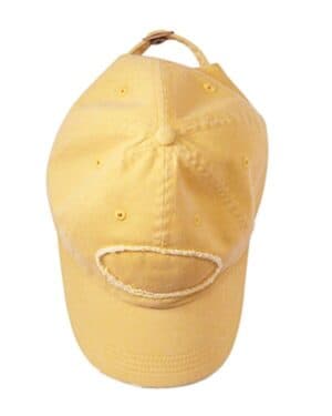 MUSTARD Authentic pigment 1917 pigment-dyed raw-edge patch baseball cap