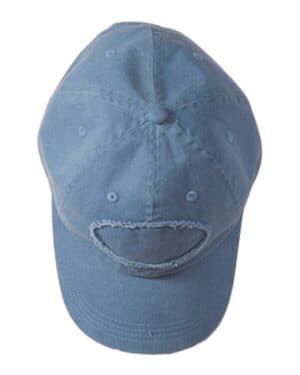 DENIM Authentic pigment 1917 pigment-dyed raw-edge patch baseball cap