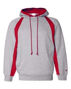 OXFORD/ RED Badger 1262 hook hooded sweatshirt