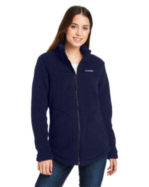 DARK SAPPHIRE 1939901 ladies' west bend sherpa full-zip fleece jacket