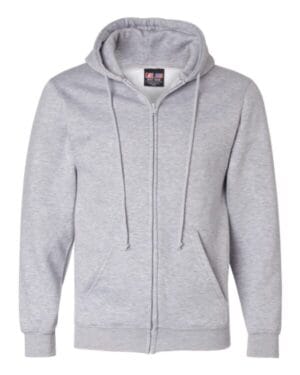 DARK ASH Bayside 900 usa-made full-zip hooded sweatshirt