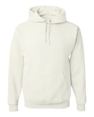 WHITE Jerzees 996MR nublend hooded sweatshirt