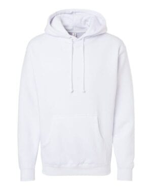 WHITE Independent trading co IND4000 heavyweight hooded sweatshirt