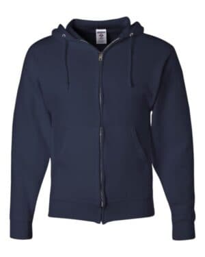 J. NAVY Jerzees 993MR nublend full-zip hooded sweatshirt