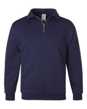 J. NAVY 4528MR super sweats nublend quarter-zip cadet collar sweatshirt