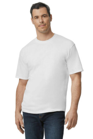 WHITE 2000T gildan tall 100% us cotton t-shirt