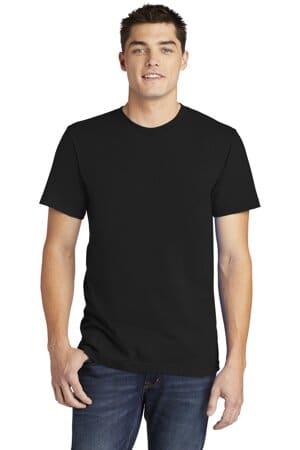 BLACK 2001W american apparel fine jersey unisex t-shirt