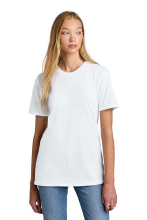 WHITE 2001 american apparel fine jersey unisex t-shirt