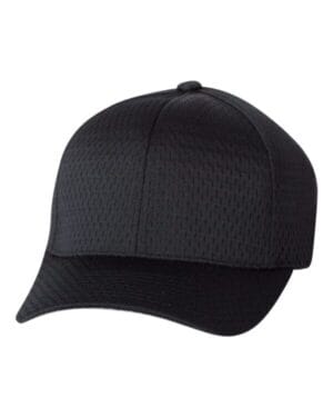 BLACK Flexfit 6777 athletic mesh cap