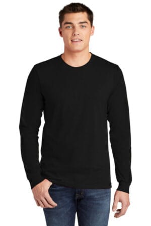 BLACK 2007 american apparel fine jersey unisex long sleeve t-shirt