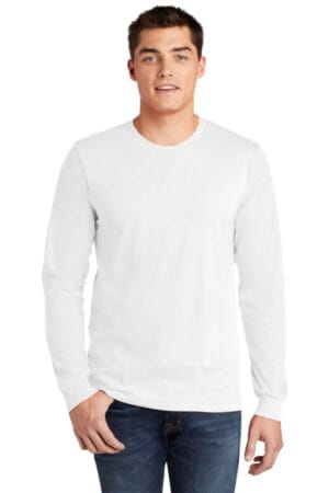 WHITE 2007 american apparel fine jersey unisex long sleeve t-shirt