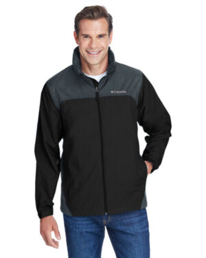 BLACK/ GRILL Columbia 2015 men's glennaker lake rain jacket