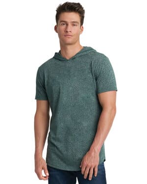 FOREST GREEN Next level apparel 2022 unisex mock twist short sleeve hoody t-shirt