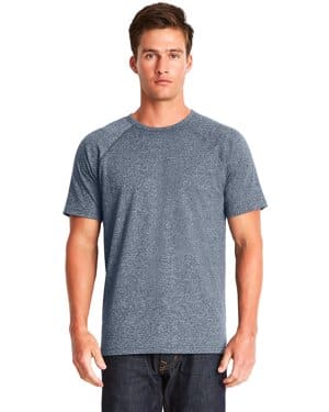 INDIGO Next level apparel 2050 men's mock twist short-sleeve raglan t-shirt