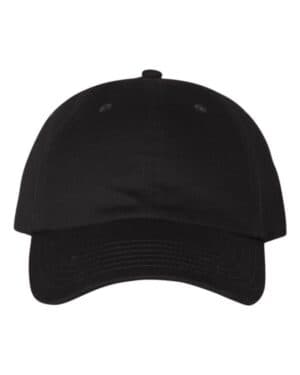 BLACK Valucap VC200 brushed twill cap