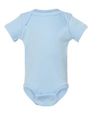 LIGHT BLUE Rabbit skins 4400 infant baby rib bodysuit