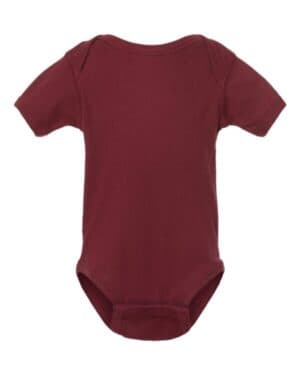 MAROON Rabbit skins 4400 infant baby rib bodysuit