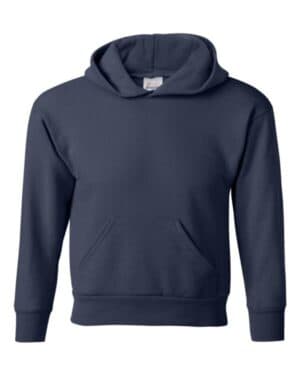 NAVY Hanes P473 ecosmart youth hooded sweatshirt