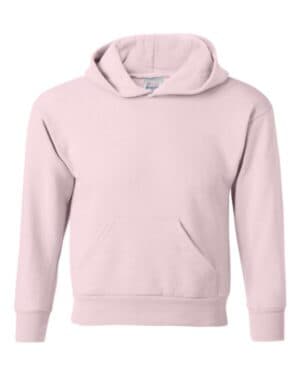 PALE PINK Hanes P473 ecosmart youth hooded sweatshirt