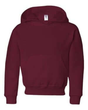 MAROON Jerzees 996YR nublend youth hooded sweatshirt