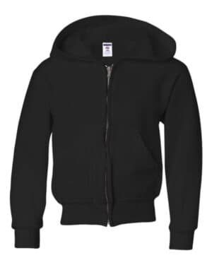 Jerzees 993BR nublend youth full-zip hooded sweatshirt