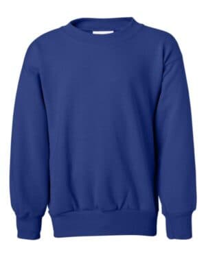 DEEP ROYAL Hanes P360 ecosmart youth crewneck sweatshirt