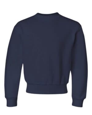 J. NAVY Jerzees 562BR nublend youth crewneck sweatshirt