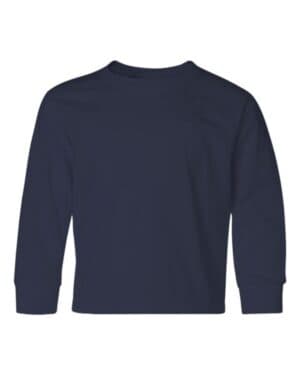 J. NAVY Jerzees 29BLR dri-power youth long sleeve 50/50 t-shirt