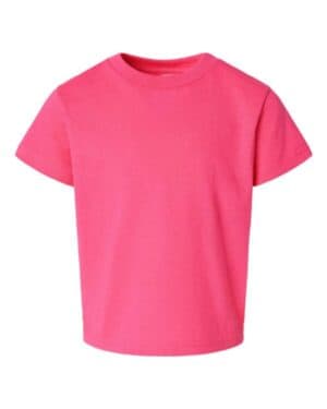 HOT PINK Rabbit skins 3301T toddler cotton jersey tee