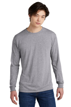 ATHLETIC HEATHER 21LS jerzees dri-power 100% polyester long sleeve t-shirt