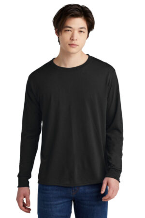 BLACK 21LS jerzees dri-power 100% polyester long sleeve t-shirt