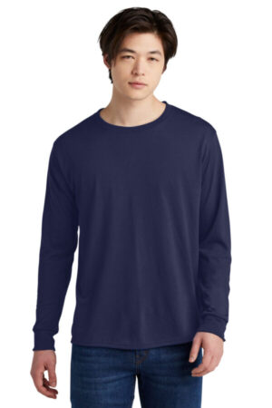 J. NAVY 21LS jerzees dri-power 100% polyester long sleeve t-shirt