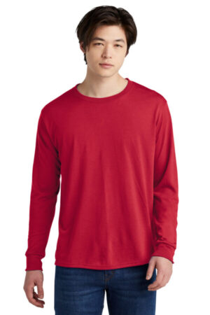 TRUE RED 21LS jerzees dri-power 100% polyester long sleeve t-shirt