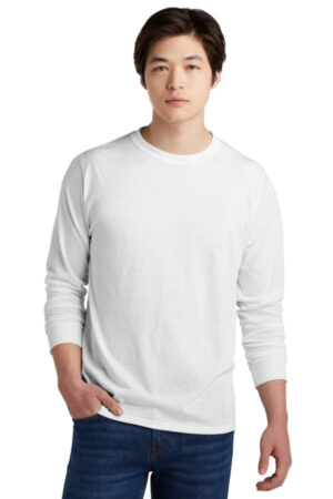 WHITE 21LS jerzees dri-power 100% polyester long sleeve t-shirt